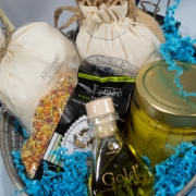 Welcome  To  Greece Wicker Gift Basket