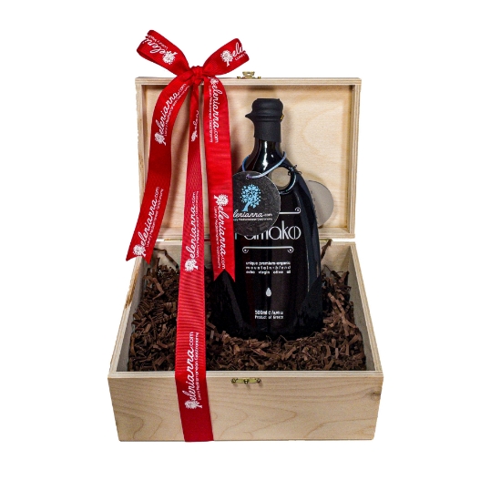 Wooden Gift Box Pamako Ultra premium-unique blend mountain extra virgin olive oil 500ml