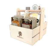 Kalimera with love Wooden Gift Basket