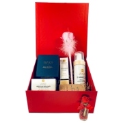 Luxury Vegan Cosmetics Red Gift Box - Natural & Cruelty-Free Beauty Treats