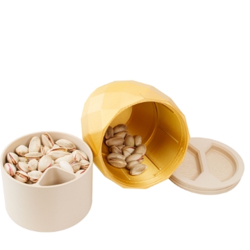 Eco-Friendly Pistachio Cup with Waste Compartment & Lid Eco-Friendly Pistachio Cup with Waste Compartment & Lid