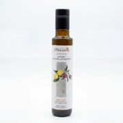 Biolea Lemoni Organic Condiment 250ml bottle, stone-milled extra virgin olive oil co-pressed with fresh organic lemons from Chania, Crete.