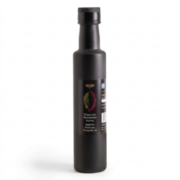 Aceite de pistacho premium Aegina - Aceite de pistacho griego con Denominación de Origen Protegida (DOP) prensado en frío