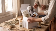 A Cretan Journey - Olive Oil, Honey, Pasta, Tea & Plush on a clean ecommerce background