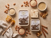 Chalvas Drapetsonas Handmade Chalvas with Whole Almonds 450g on a clean ecommerce background