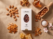 Lazaris Mandola Classic – Greek Caramelized Almonds, 200g on a clean ecommerce background