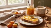 Lazaris Kumquat Marmalade, 350g on a clean ecommerce background